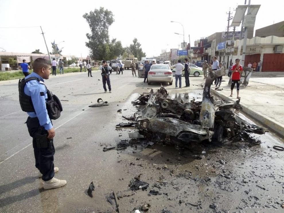 Explosión del coche bomba