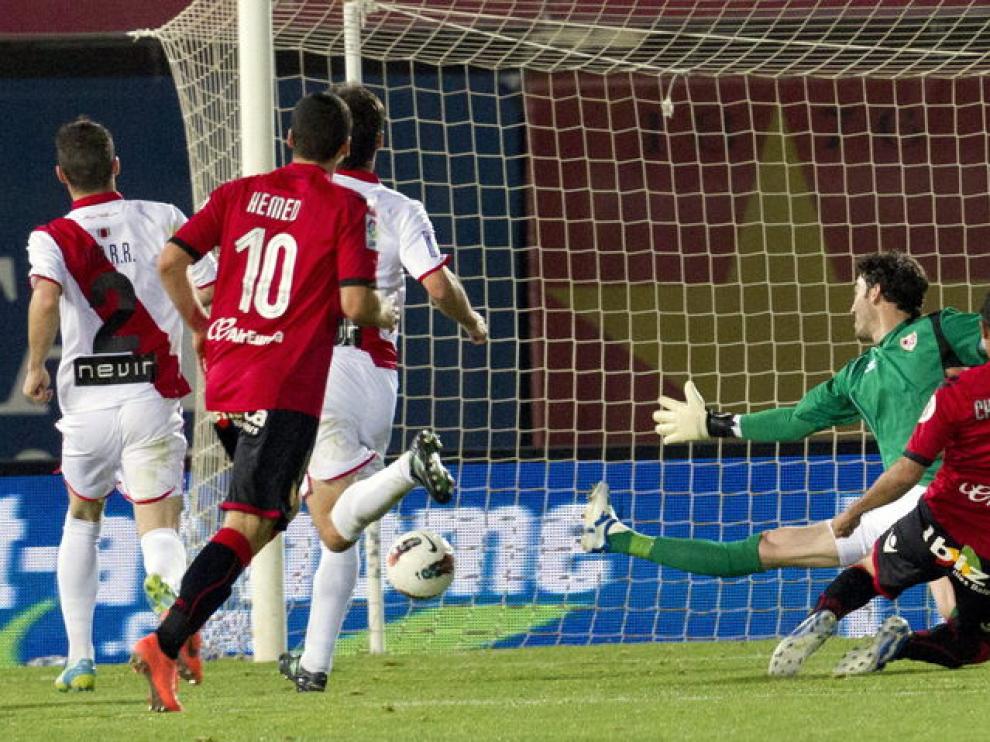 El Chori Castro marcó el gol de la victoria bermellona