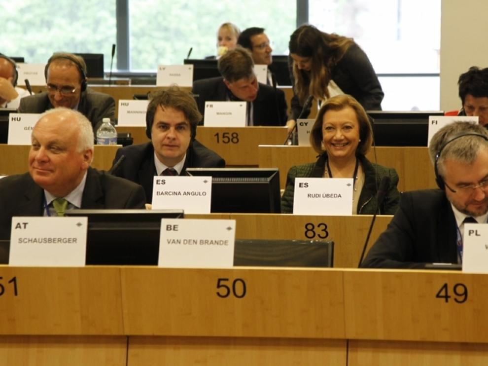 La presidenta de Aragón, en Bruselas