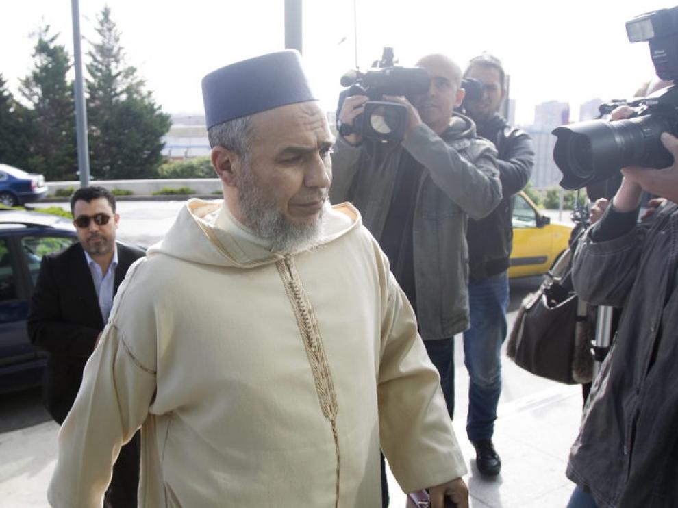 El imán a su llegada esta mañana a los juzgados