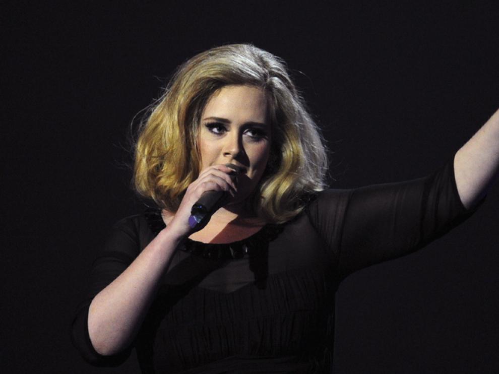 Adele, durante un concierto.