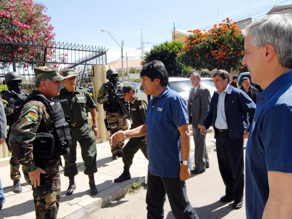 El presidente y el vicepresidente de Bolivia