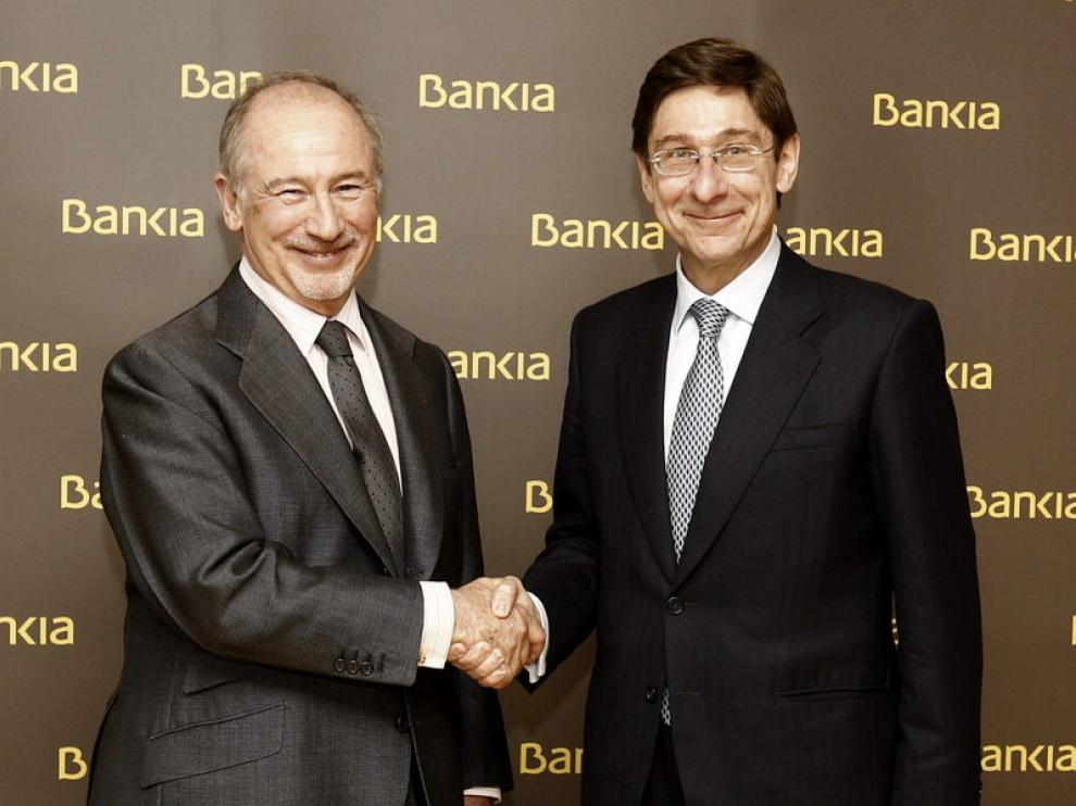 Traspaso de poderes en Bankia entre Rato y Goirigolzarri