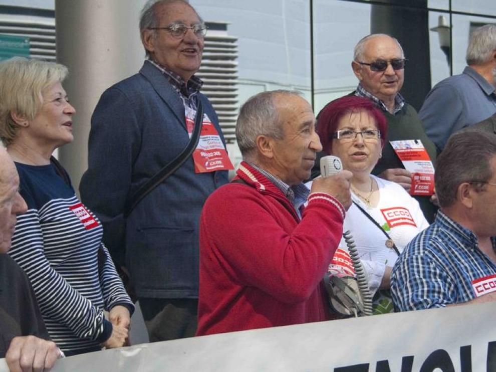 Concentración de jubilados contra los recortes
