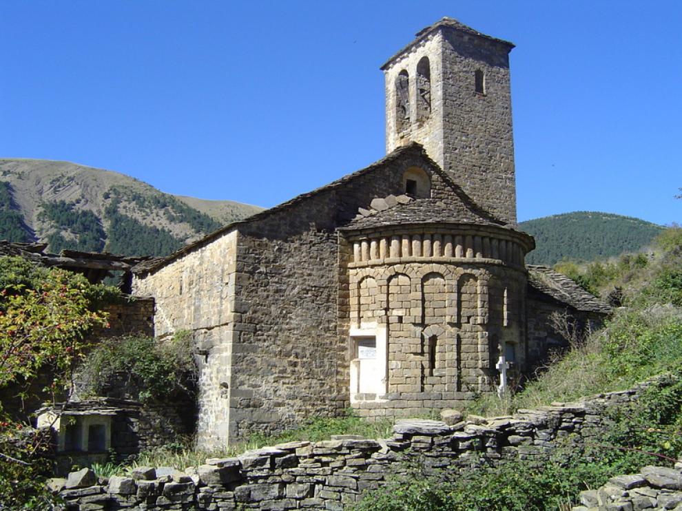 Imagen de la iglesa de San Miguel de Otal