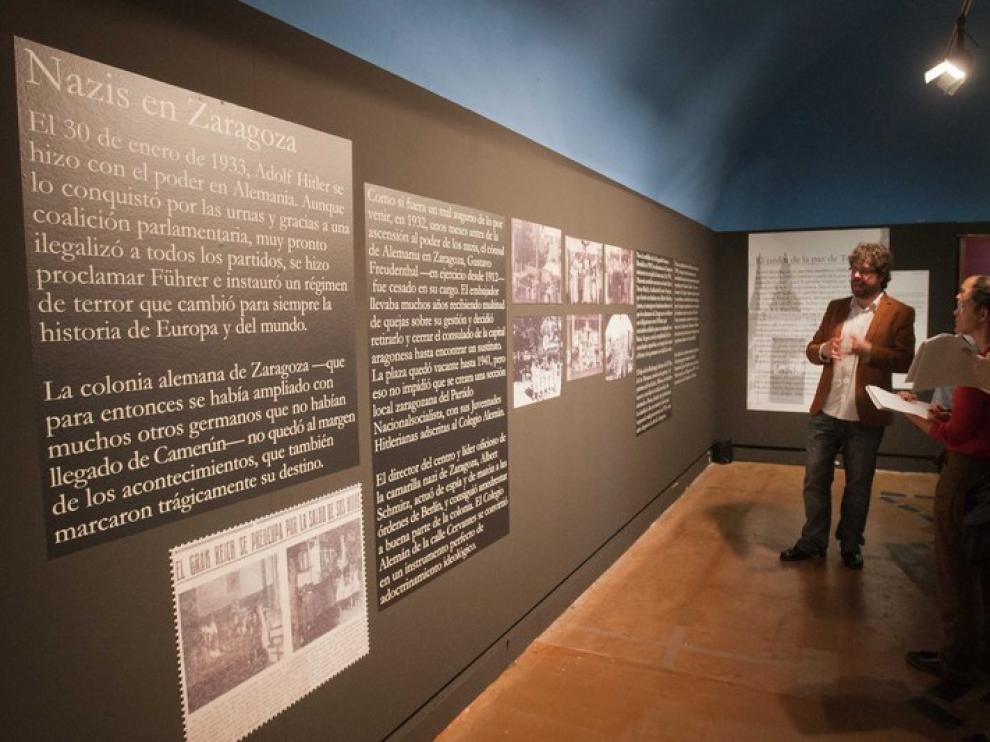 La exposición relata la vida de los alemanes en Zaragoza