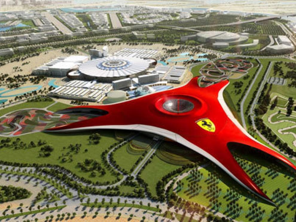 El parque de Ferrari sería igual que el que hay en Abu Dabhi