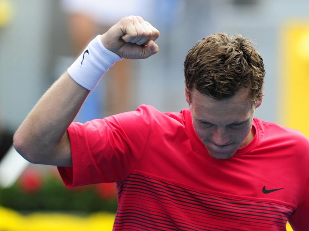Berdych celebra su pase a la final
