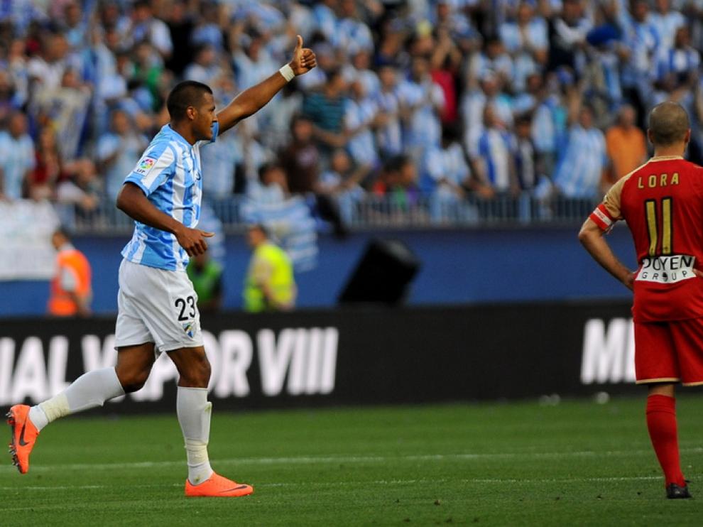 Un jugador del Sporting se lamenta