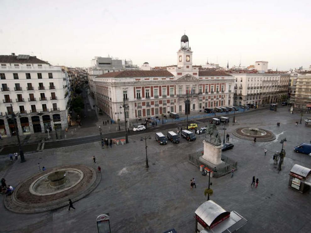La Puerta del Sol, tras el desalojo
