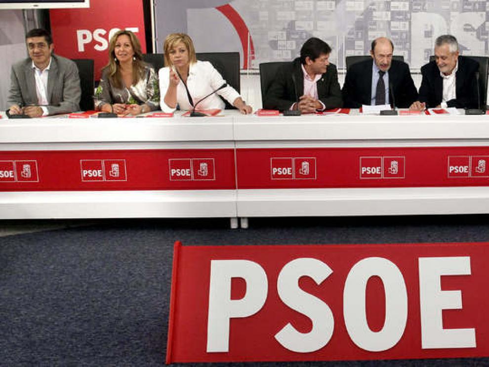 Rubalcaba, al inicio de la reunión.