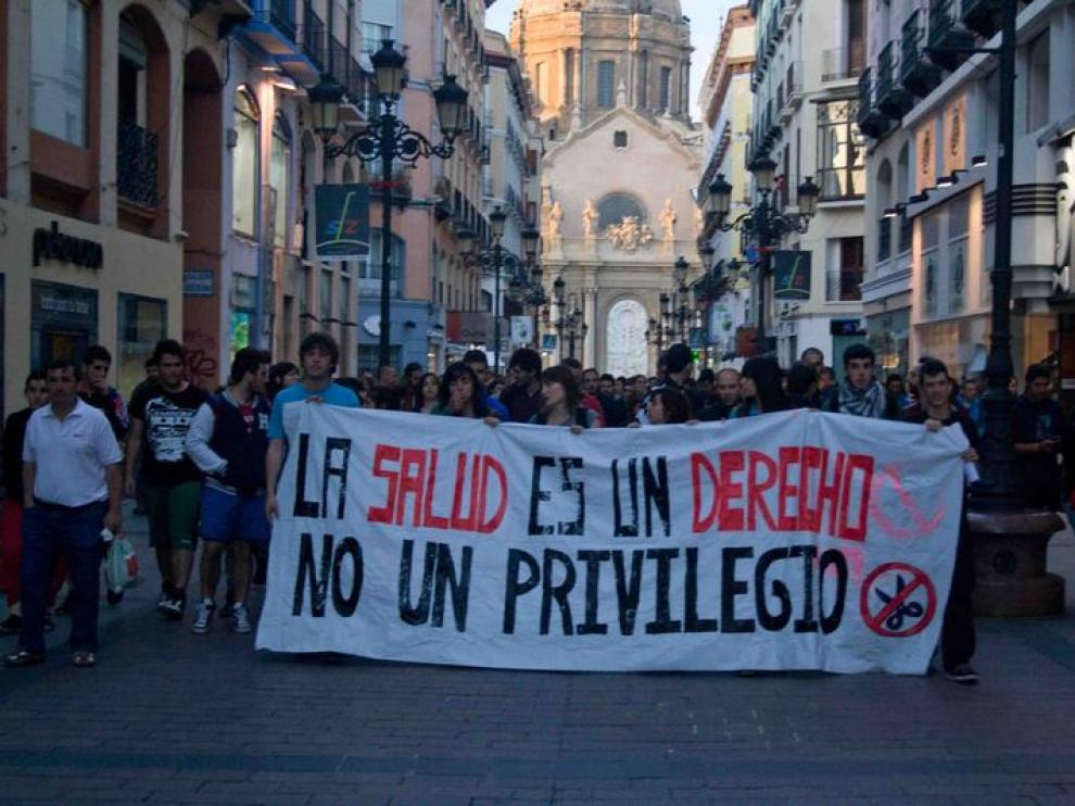 Concentración del 15M en la Plaza del Pilar