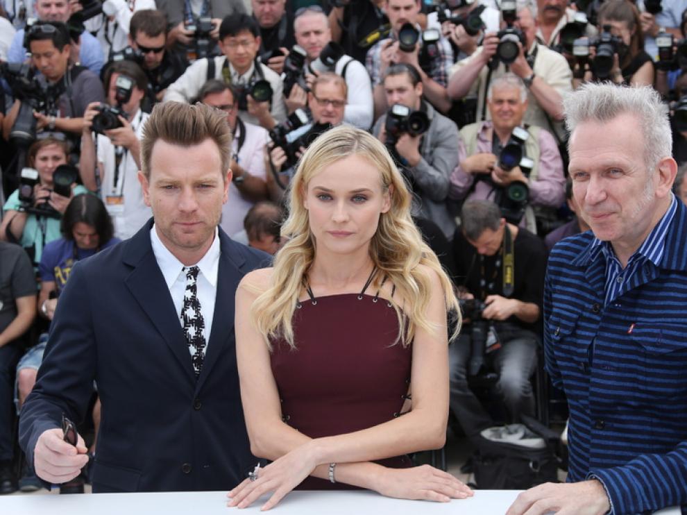 Diane Kruger y Ewan Mc Gregor se mostraron ilusionados en la primera jornada del festival