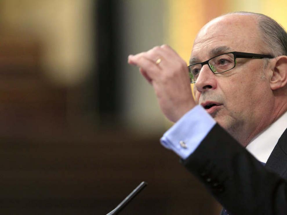 Cristóbal Montoro en rueda de prensa