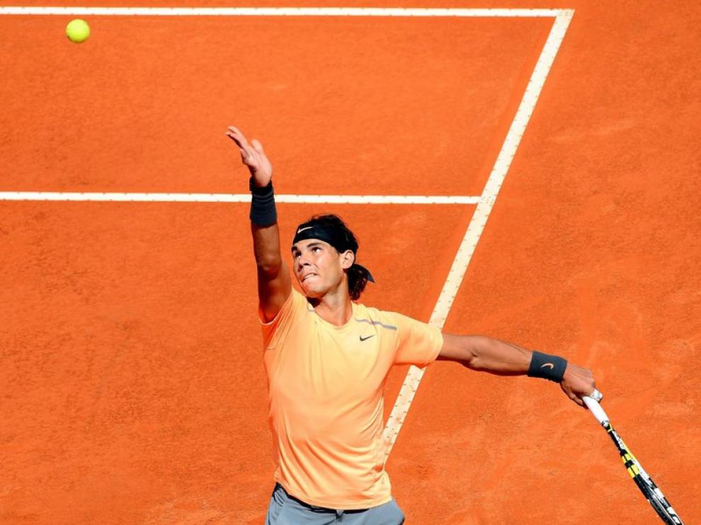 Nadal durante el partido