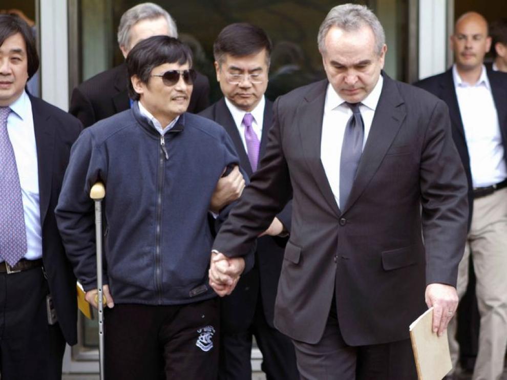 Chen, en la embajada estadounidense en China el pasado 1 de mayo