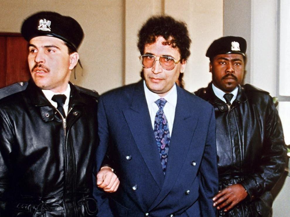 Al Megrahi (c) en una imagen del año 1992
