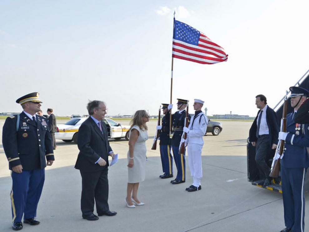 Mariano Rajoy, a su llegada a Chicago