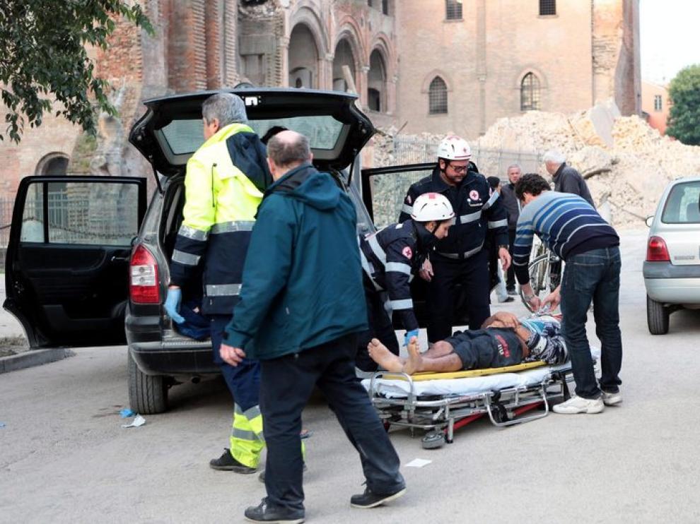Imágenes de la localidad de Finale Emilia, afectada por el terremoto