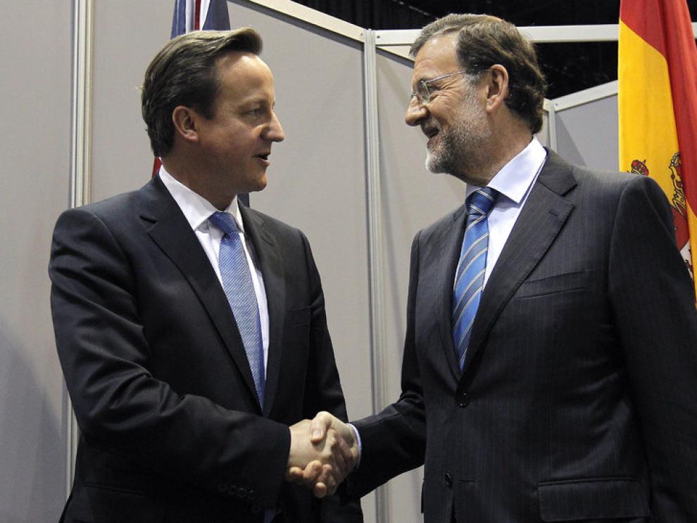 Encuentro de Rajoy con Cameron