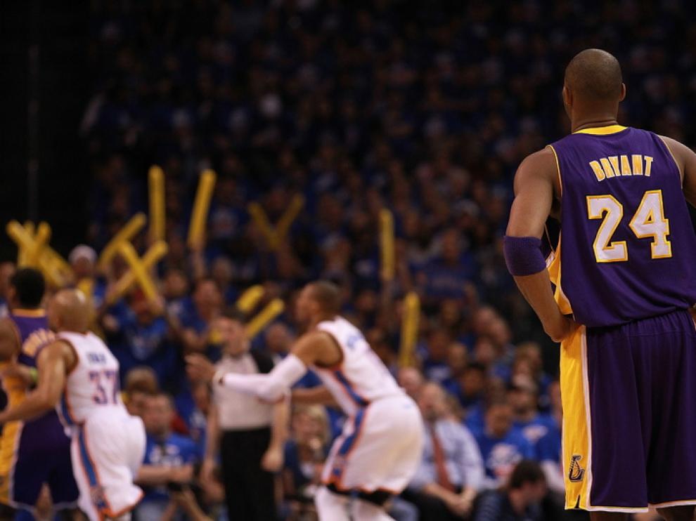 Kobe Bryant y sus 42 puntos no fueron suficiente ante los Thunder