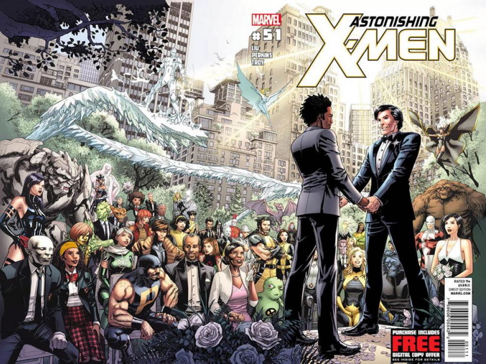 La portada del número de Marvel