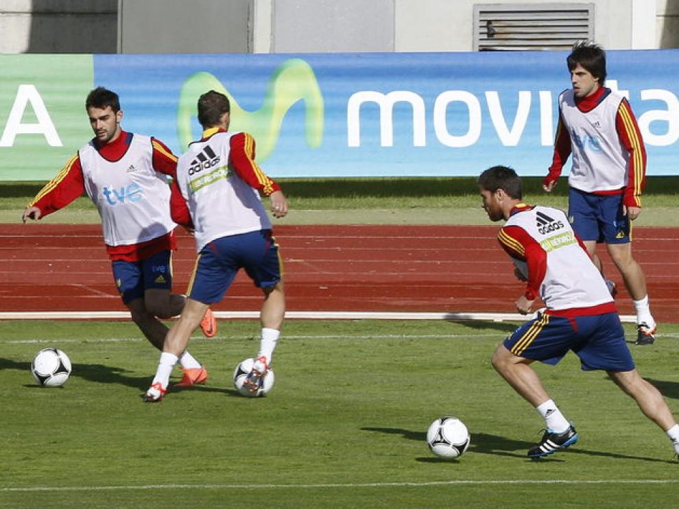 Entrenamiento de 'la roja' en Las Rozas
