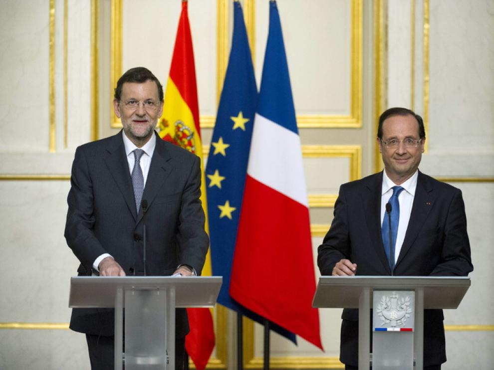 Rajoy y Hollande en rueda de prensa