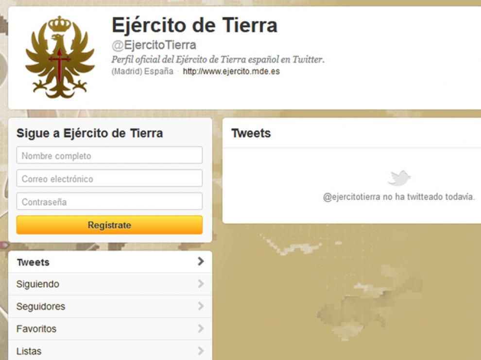 El nuevo perfil todavía no tiene 'tuits'