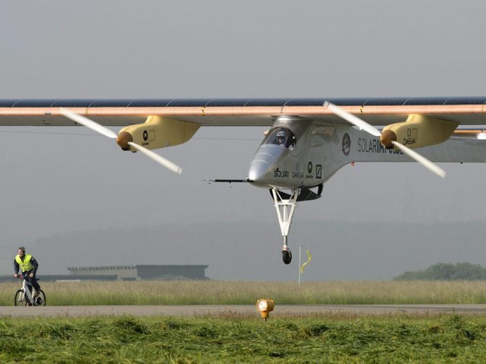 Avión solar que recorre Europa