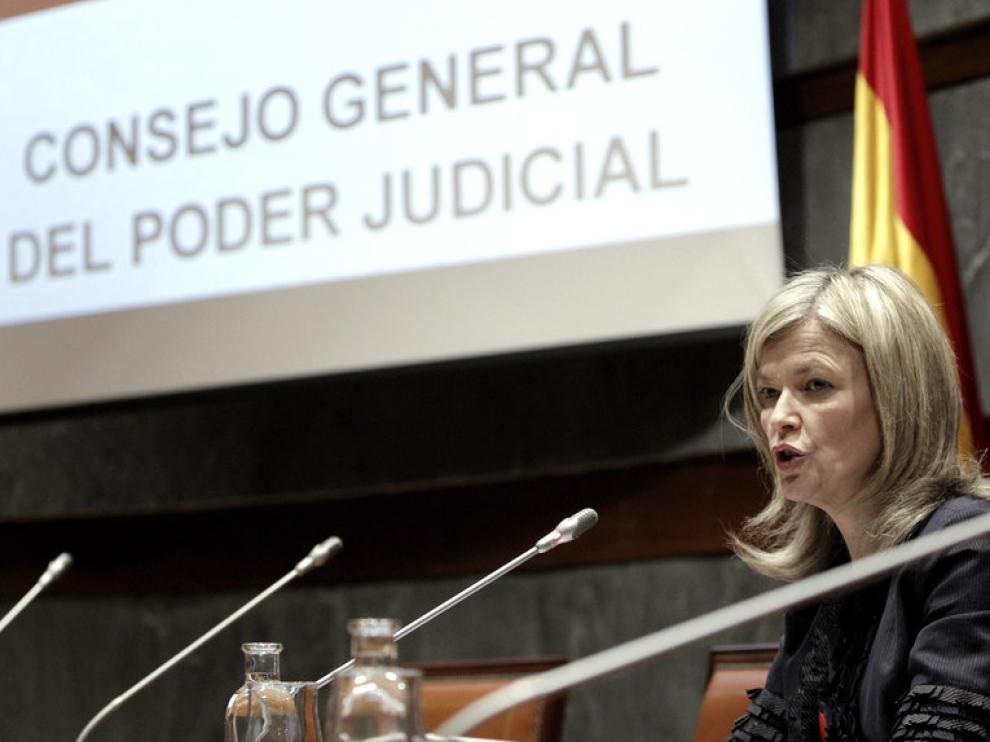 La portavoz del Consejo General del Poder Judicial, Gabriela Bravo