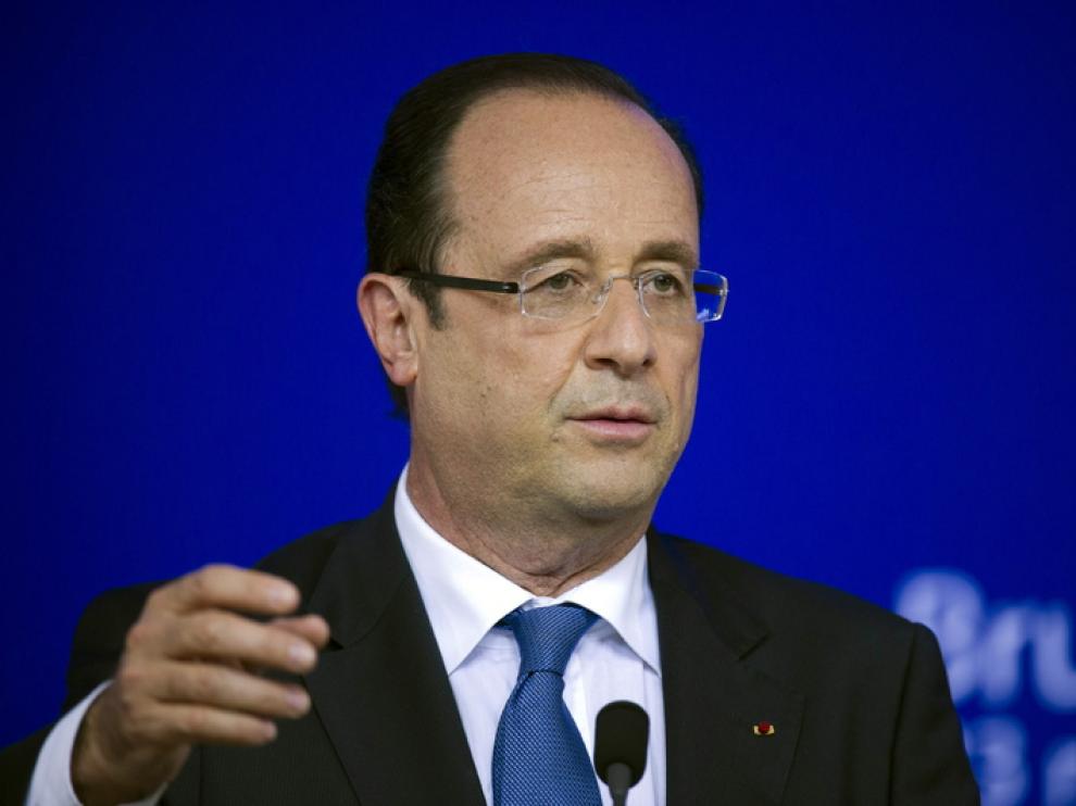 Hollande en un acto en Bruselas el pasado 23 de mayo