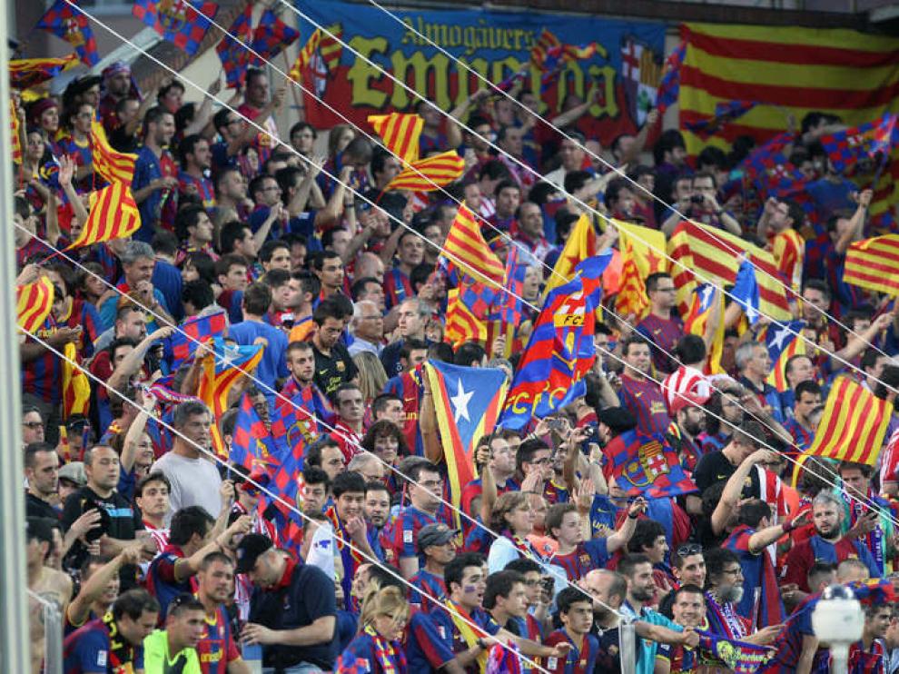 Aficionados del FC Barcelona