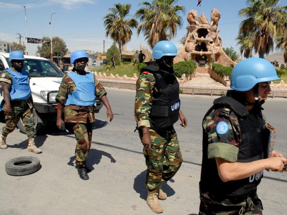 Observadores de la ONU en Siria