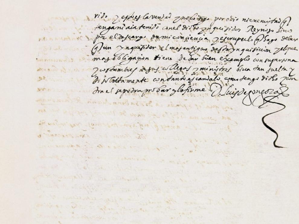 Texto firmado por Góngora