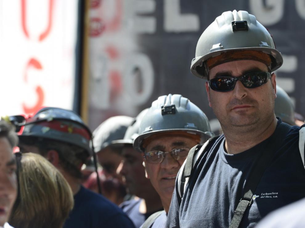 Manifestación de los mineros en Madrid