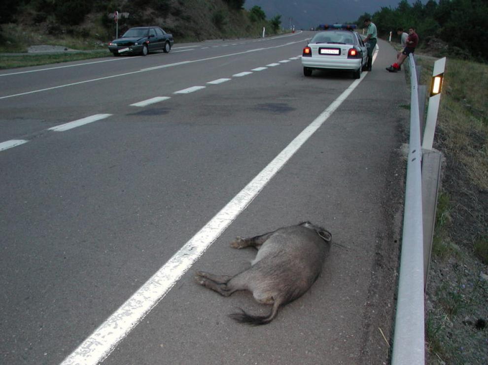 Imagen de archivo de un accidente en Huesca