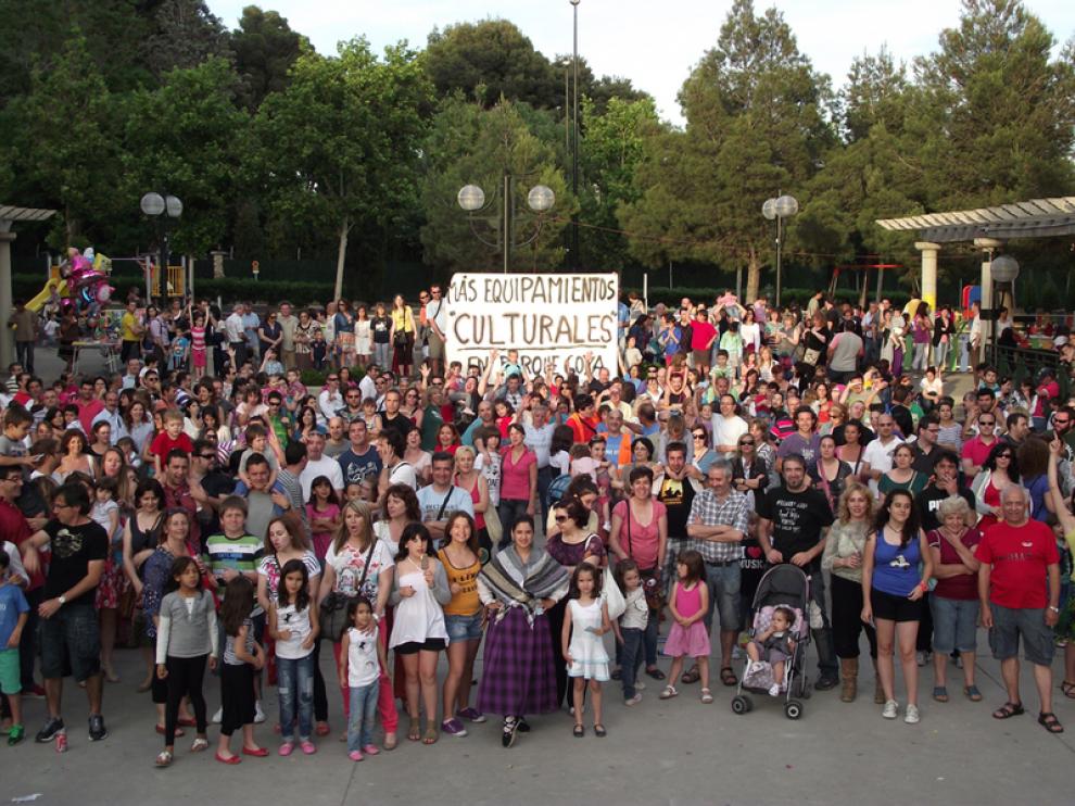 Fiesta reivindicativa en Parque Goya