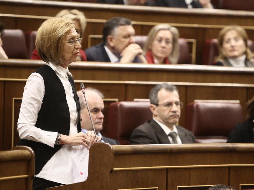 Rosa Díez en una foto de archivo en el Congreso