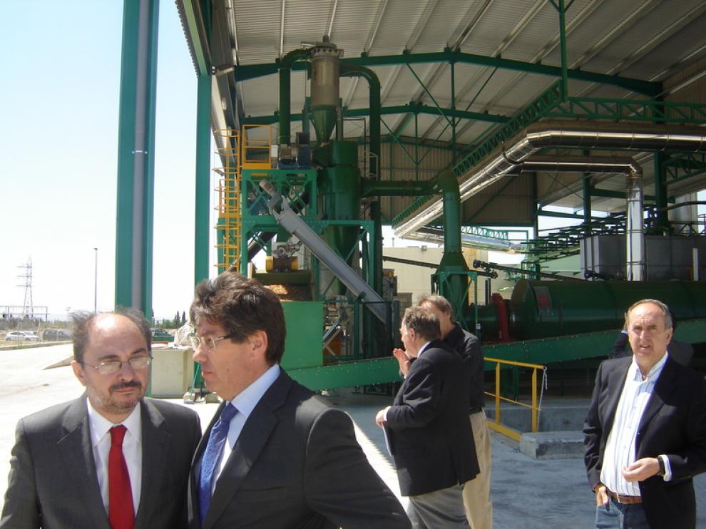 Inauguración de la planta de biomasa en Ejea