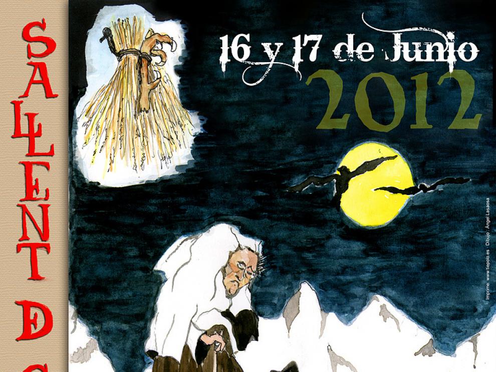 Cartel de la I Feria de Brujas, Mitos y Leyendas de Sallent de Gállego