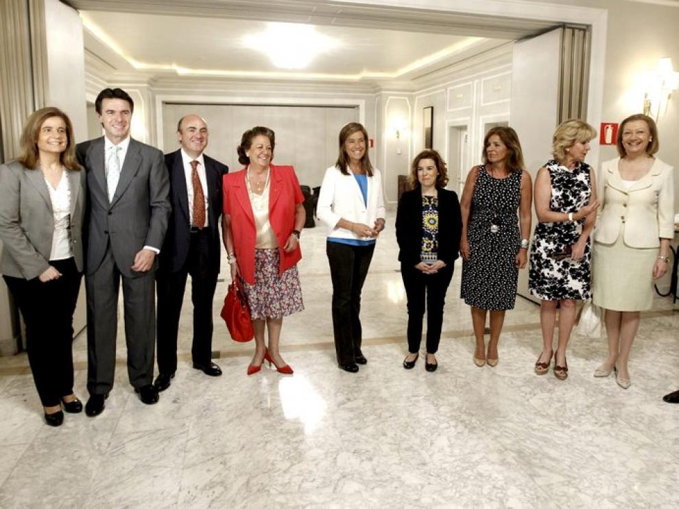 Ana Mato antes de intervenir hoy en el Foro Ideas+Diálogo