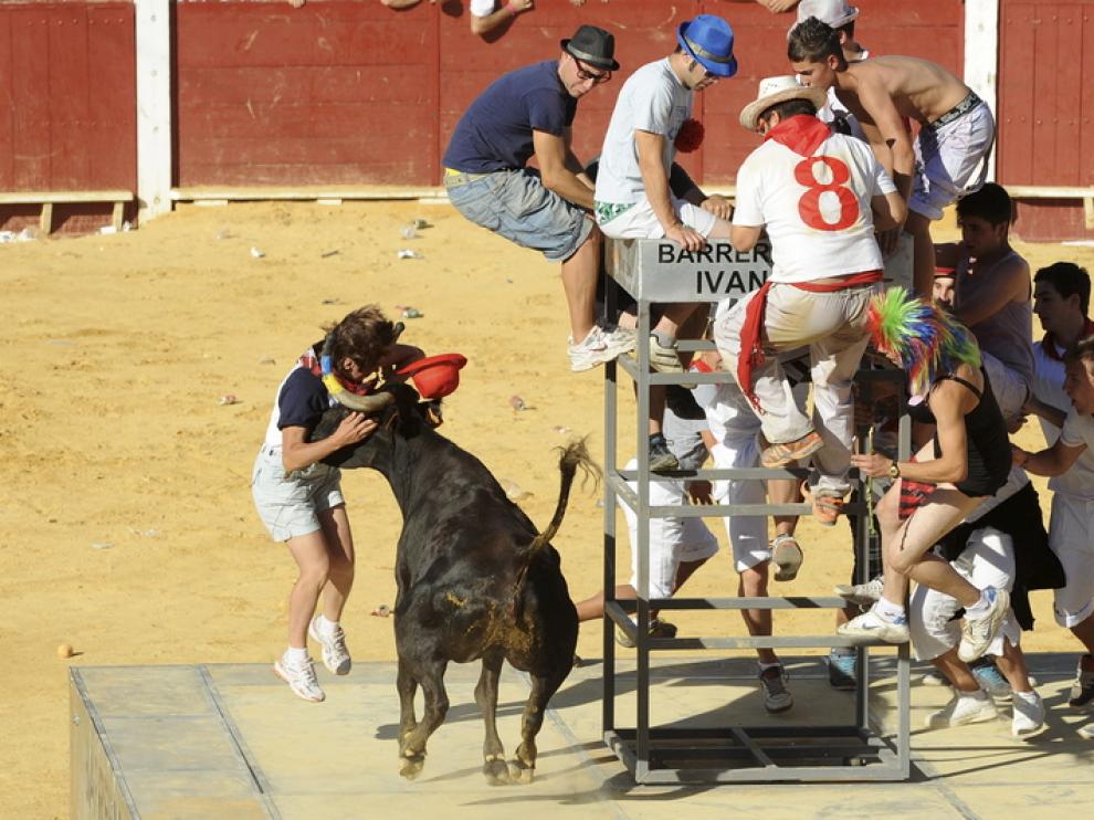 La merienda en la Plza de Toros de Teruel