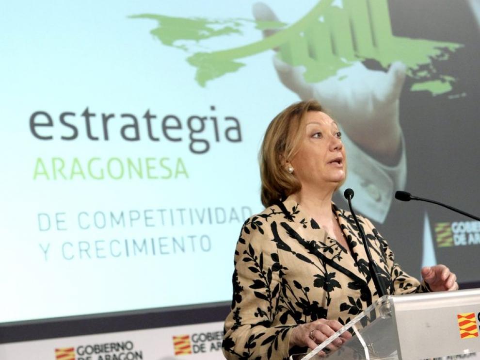 La presidenta de Aragón, Luisa Fernanda Rudi