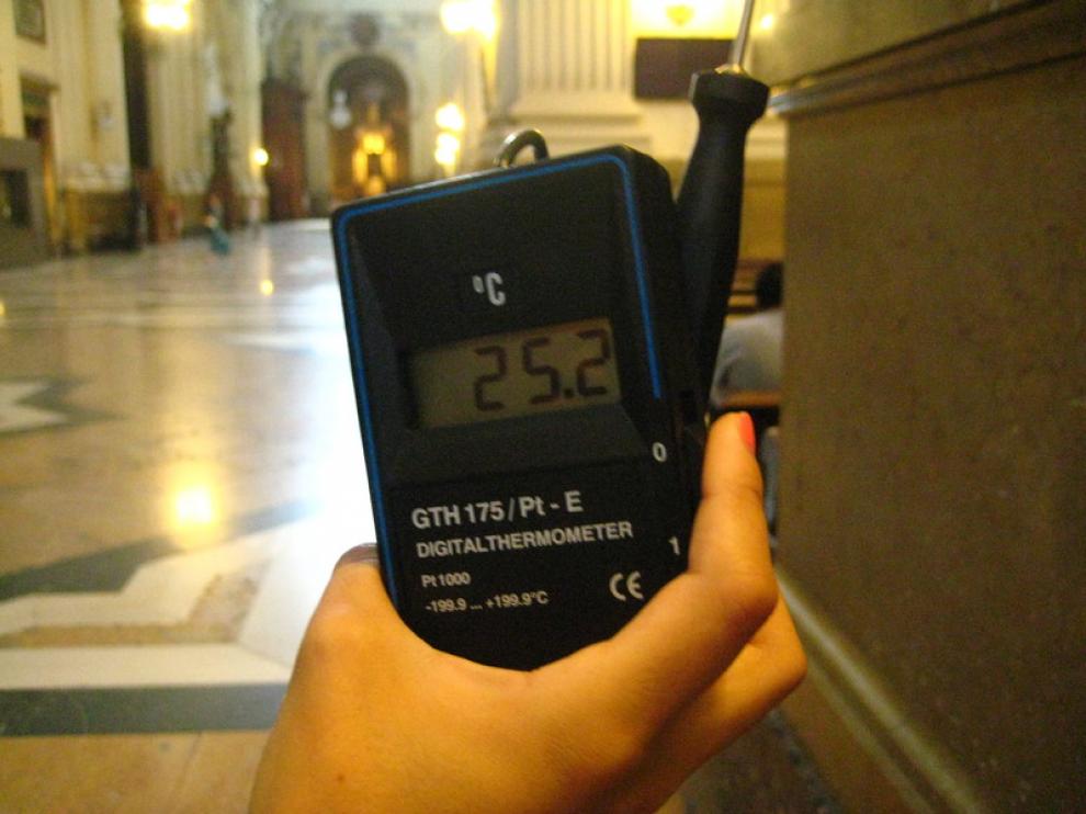 El Pilar, a 25,2º.