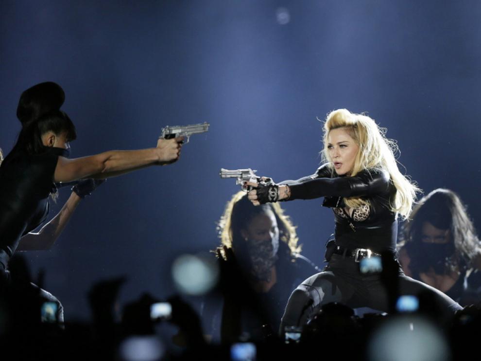 Madonna durante un concierto
