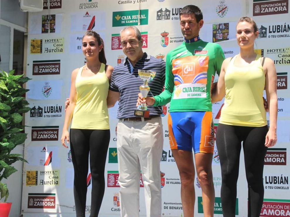 Egoitz Murgoitio en el podio