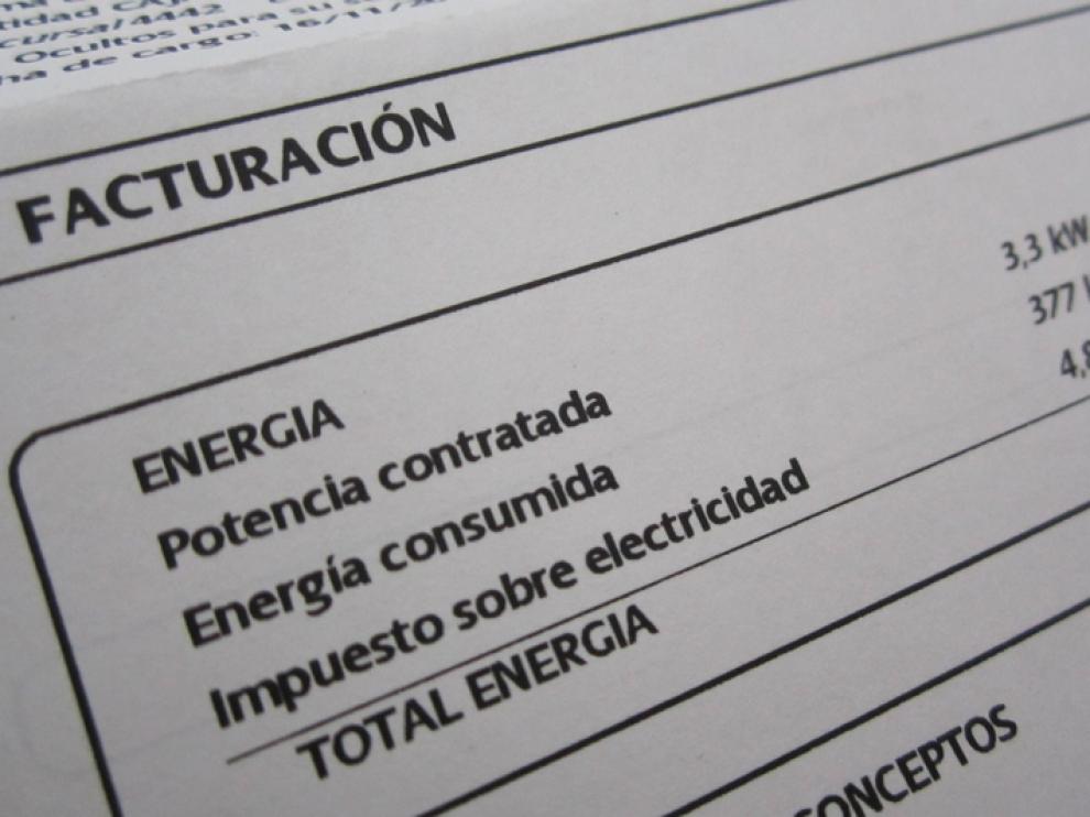 Una factura de la luz.