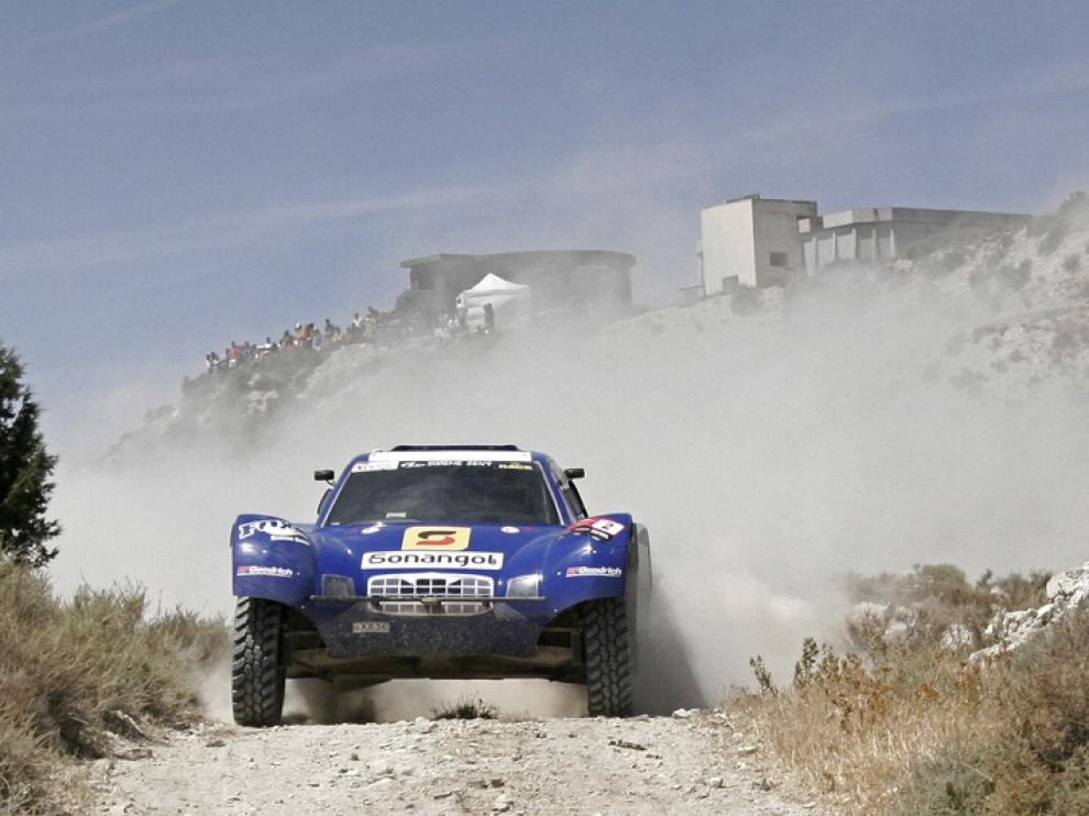 Jean-Louis Schlesser durante una Baja España Aragón
