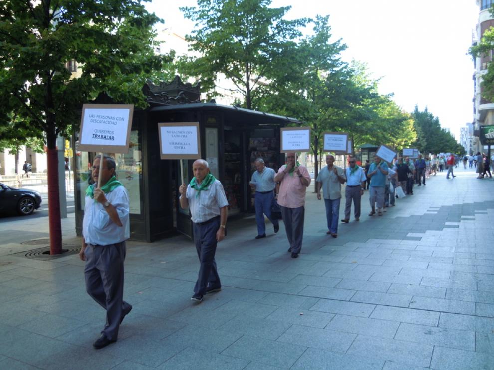 Protesta de Adislaf contra los recortes